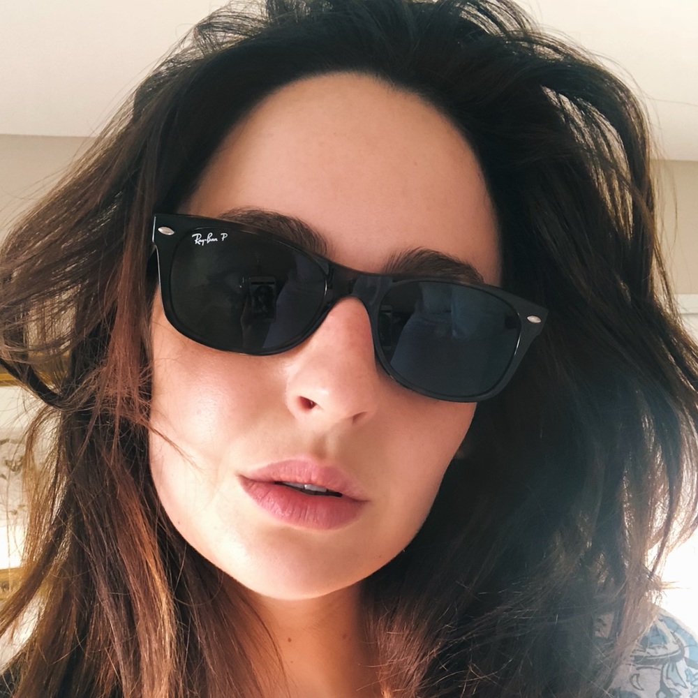 Polarized Tortoiseshell Wayfarer Ray Bans (unisex)